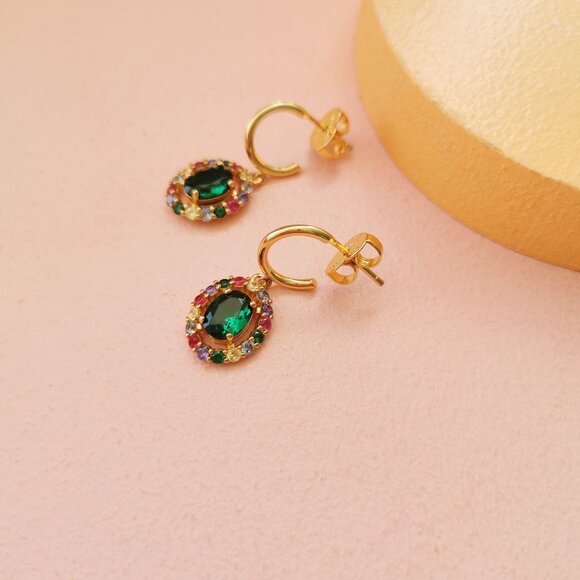 Kate Spade - Victoria Multi Color Gold Earrings - NEW - Picture 4 of 4